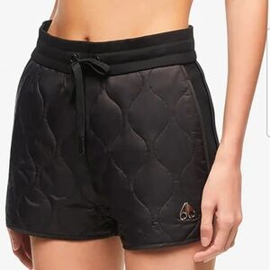 Black Quilted Women's Shorts
